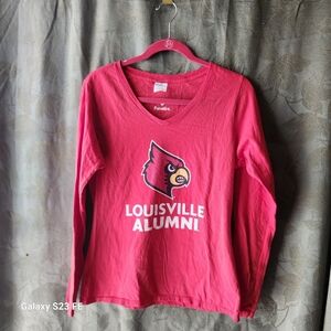 Fanatics Women Louisville Alumni Cardinal Red Long Sleeve Tee